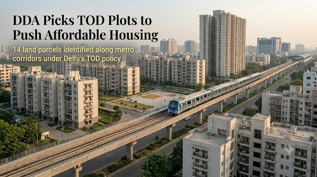Delhi Development Authority Identifies 14 TOD Land Parcels