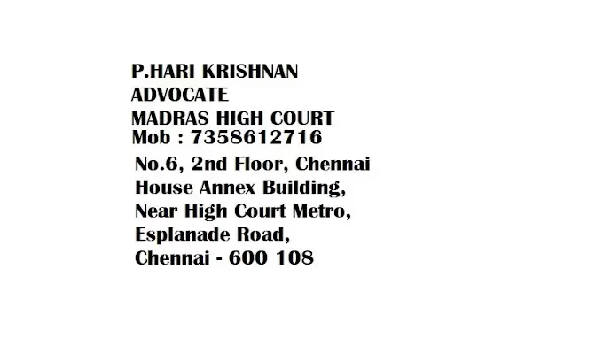 Lawyers P Hari Krishnan