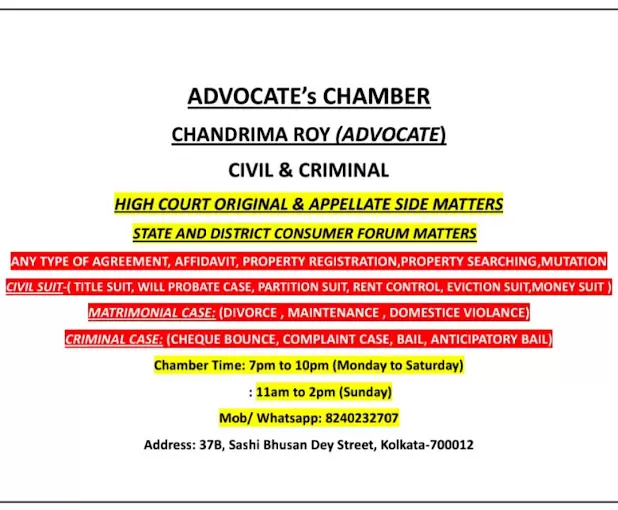 Advocate Chandrima Roy