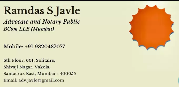 Ramdas S Javle Advocate and Notary