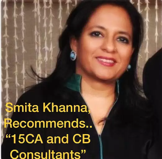 Smita Khanna 15CA and 15 CB Consultants