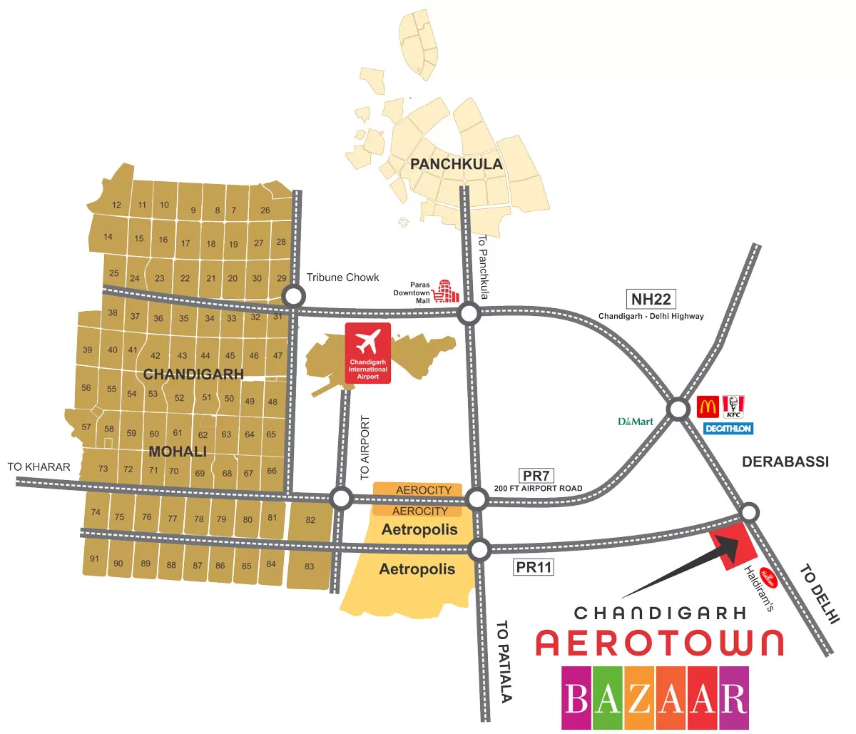 Chandigarh Aerotown Bazaar image
